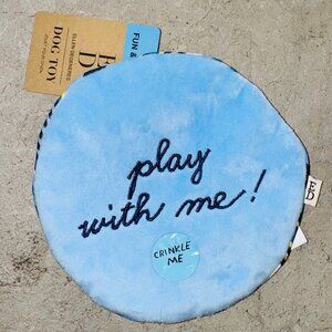 Ellen Degeneres Pet Dog Toy Disc Blue Stripe Jouet Pour Play With Me!